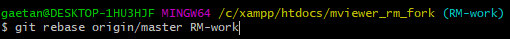 git rebase command