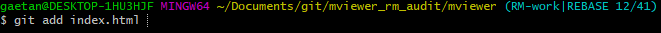 git add result