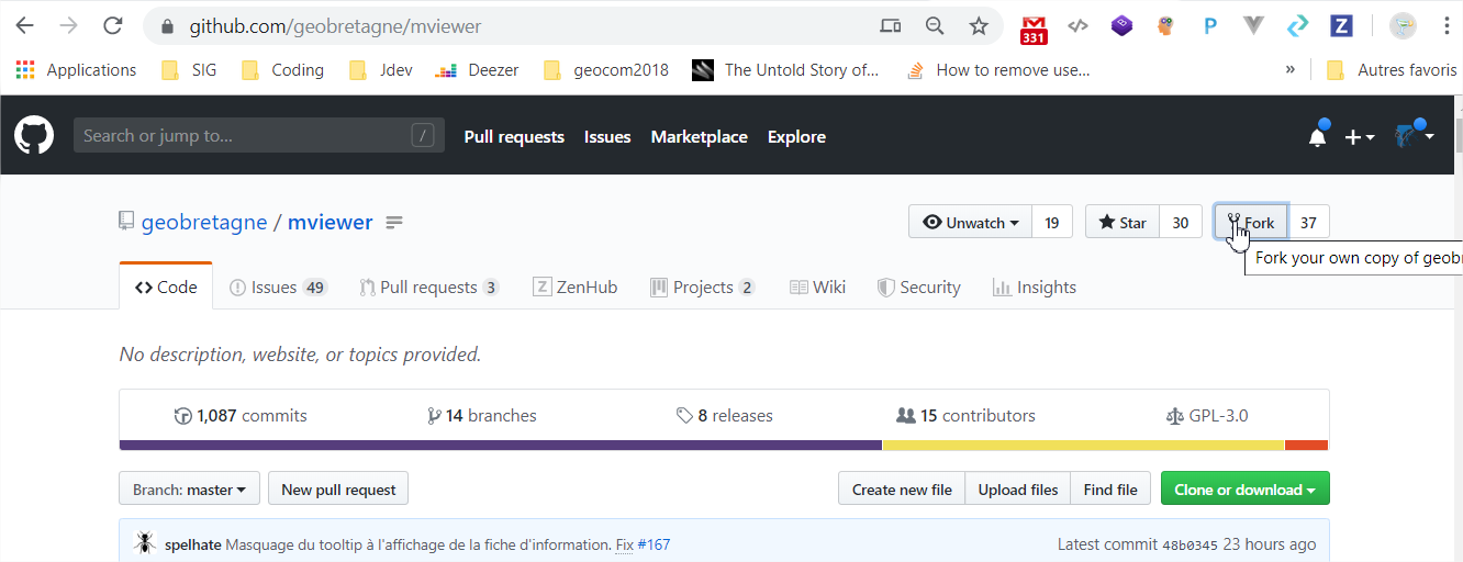 git fork repository