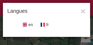lang modal as popup