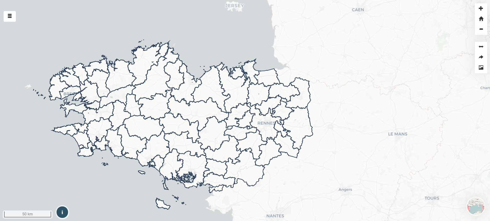 Outils de partage de la carte