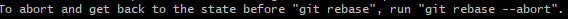 git abort